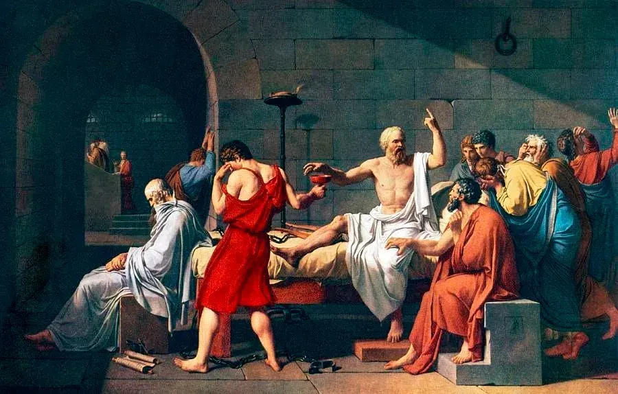 The Death of Socrates, Jacques-Louis David, 1787