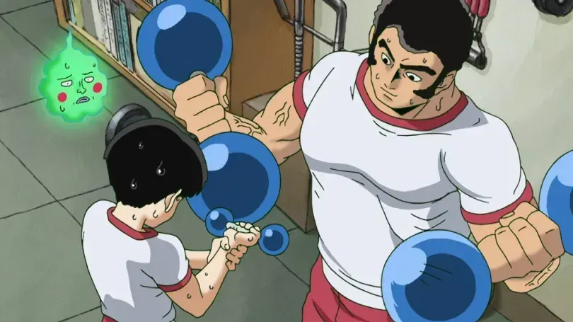 Mob and the Body Improvement Club head working out