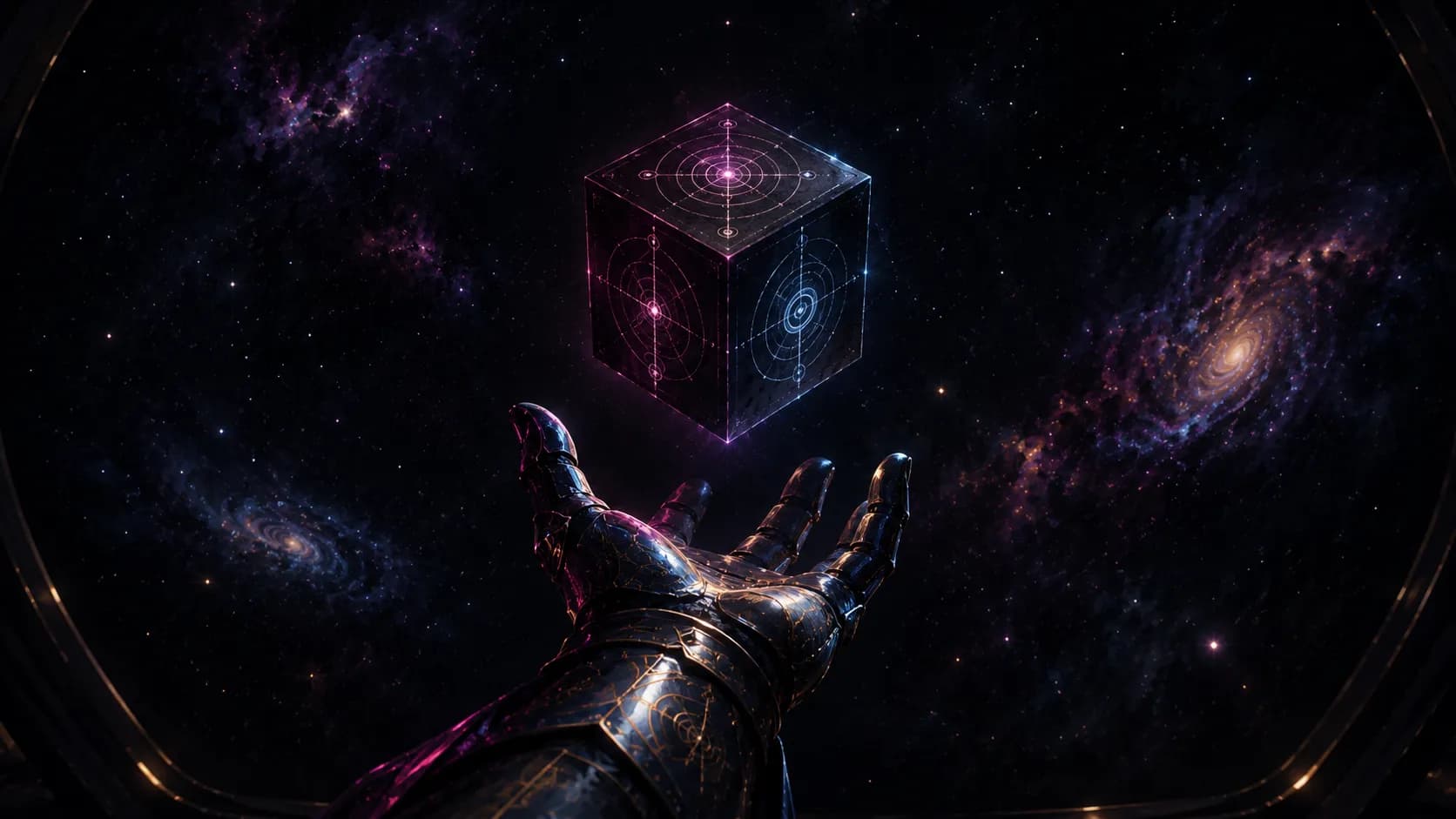Knight holding up the Black Box (AI-generated)